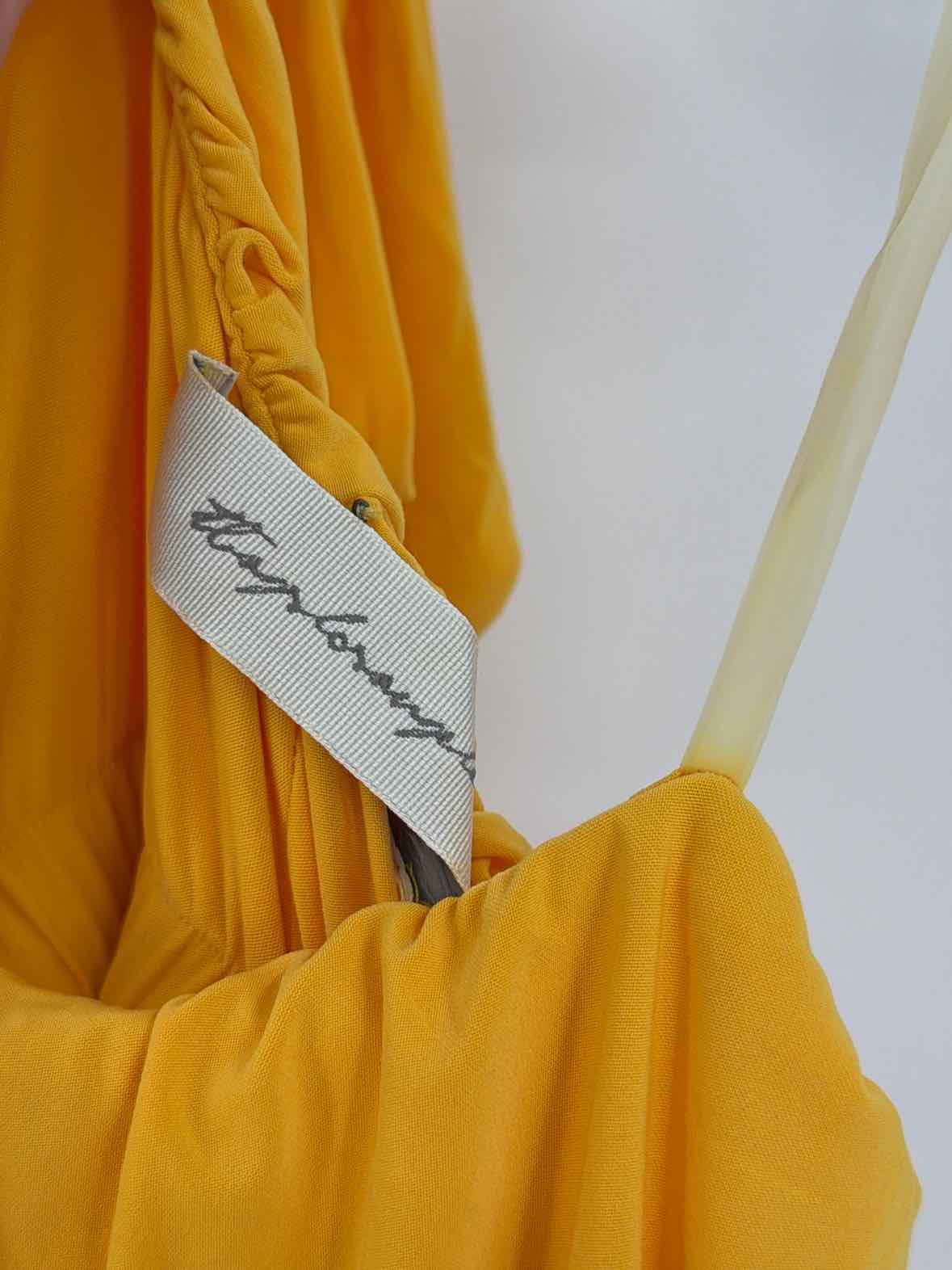 Pre-Owned T Bags Los Angeles Yellow Size Medium Short Sleeveless Dress | True Fashionistas.