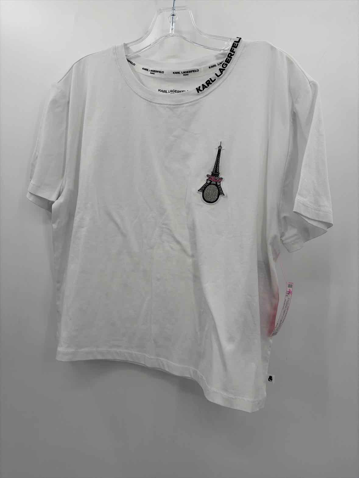 Karl Lagerfeld White Size Medium T-shirt | True Fashionistas.