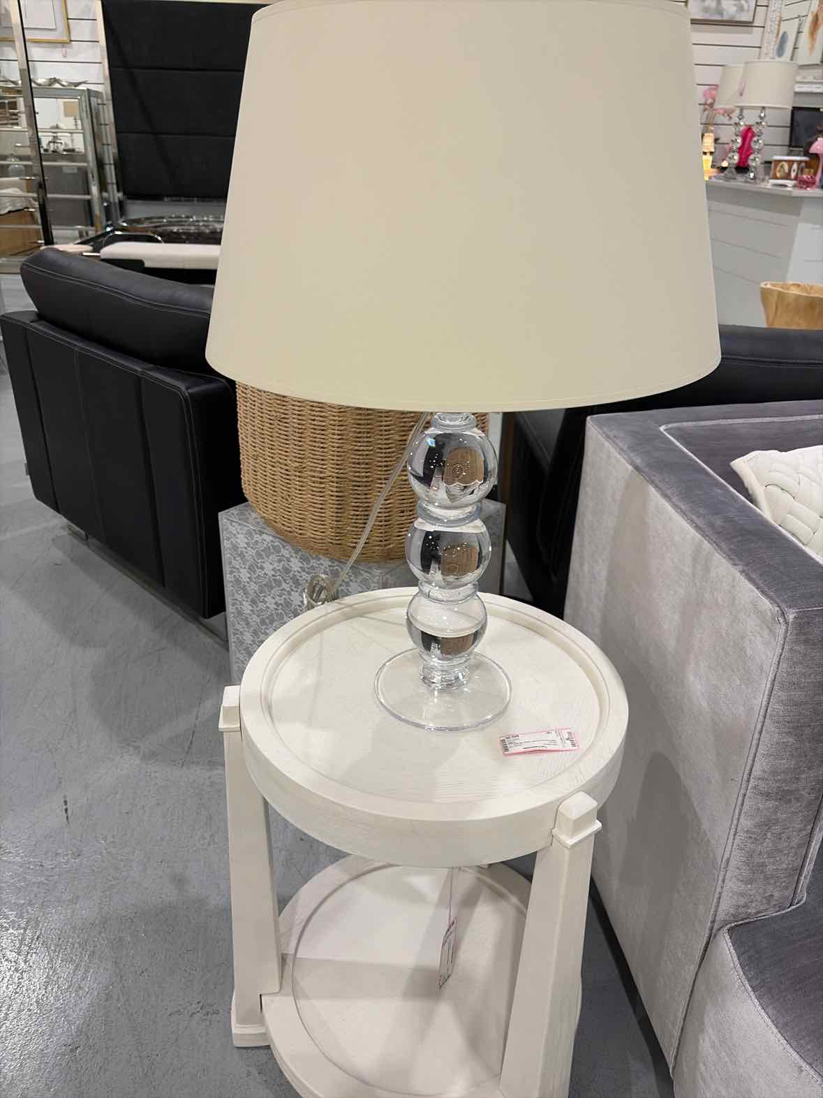 Clear Crystal Hand Blown Table Lamp | True Fashionistas.