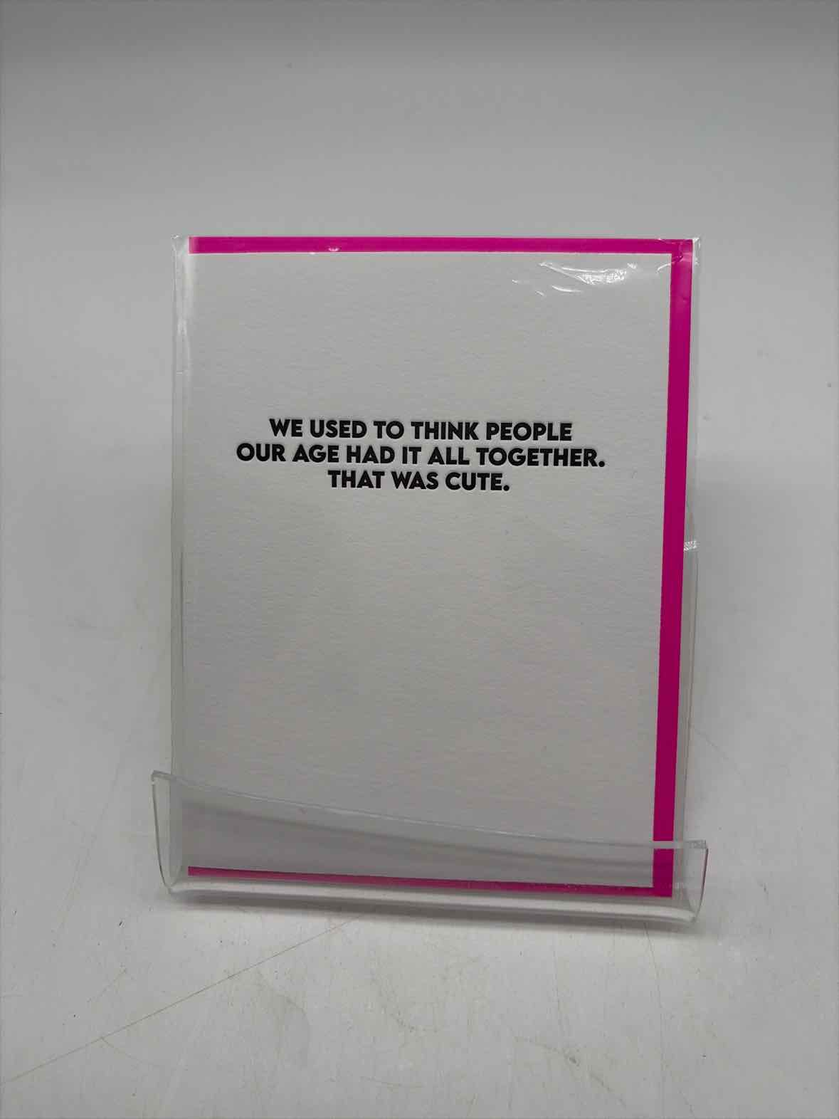 Used To Think All Together Greeting Card | True Fashionistas.