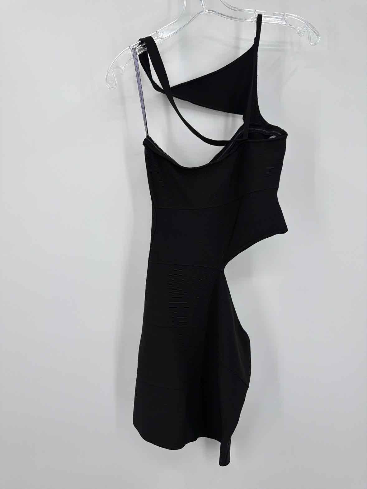 Pre-Owned Herve Leger Black Size Small Knit Bodycon Short Sleeveless Dress | True Fashionistas.