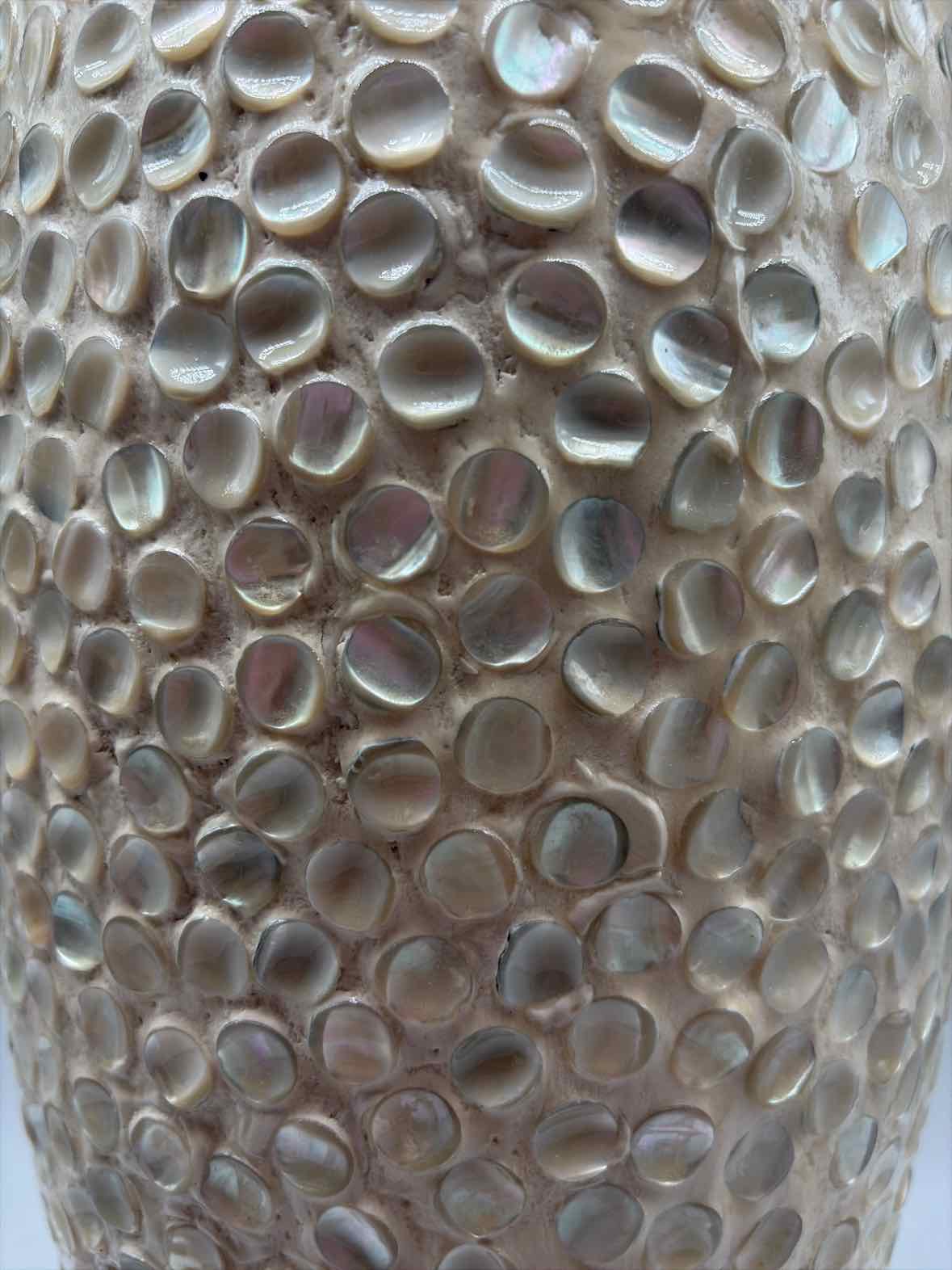 Cream Pearled Look Ceramic Vase | True Fashionistas.