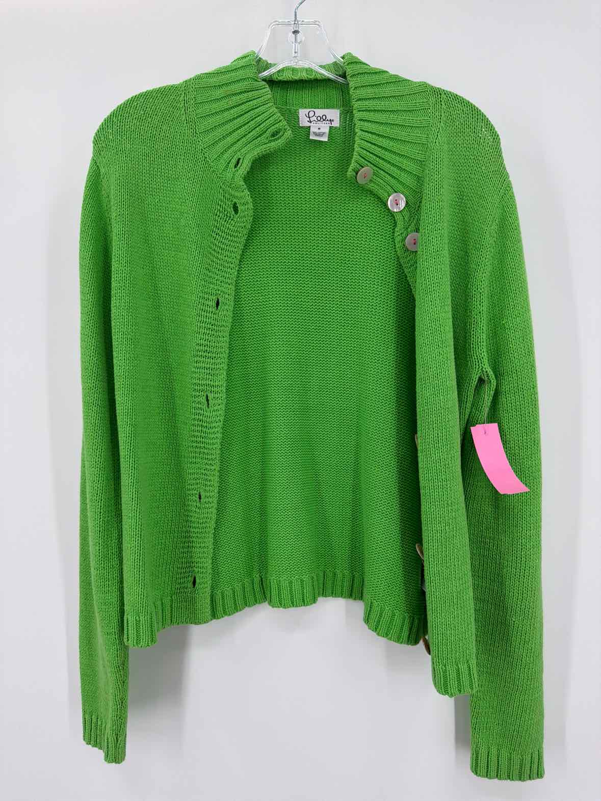 Pre-Owned Lilly Pulitzer Green Size Medium Cardigan Sweater | True Fashionistas.