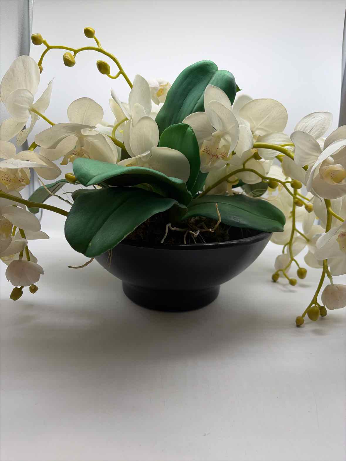 White Plastic Orchid FlowerArragements | True Fashionistas.