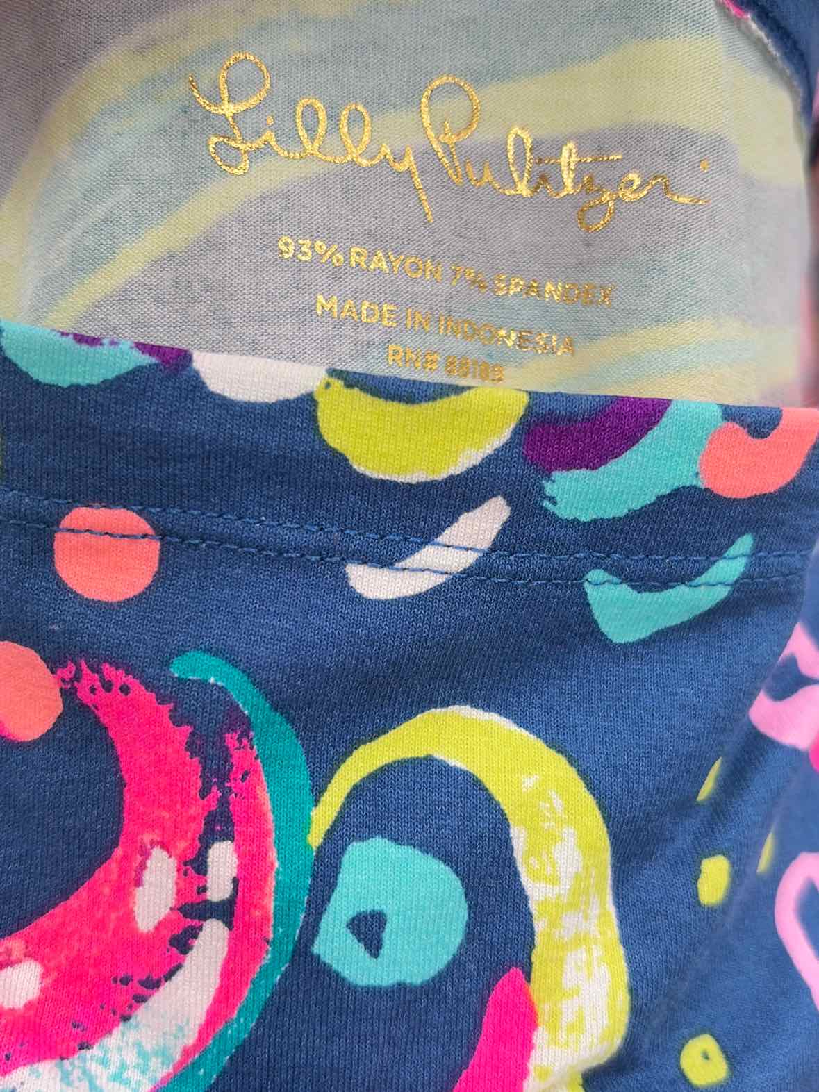 Pre-Owned Lilly Pulitzer Navy Size Large Knee Length Long Sleeve Dress | True Fashionistas.