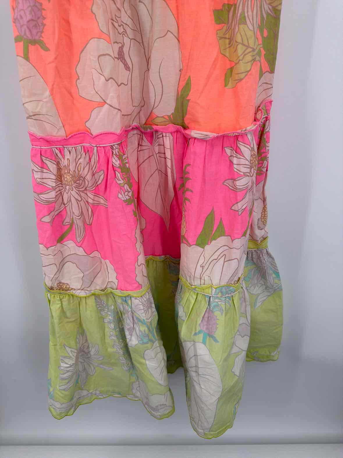 Pre-Owned Farm Rio Orange Size Small Long Sleeveless Dress | True Fashionistas.