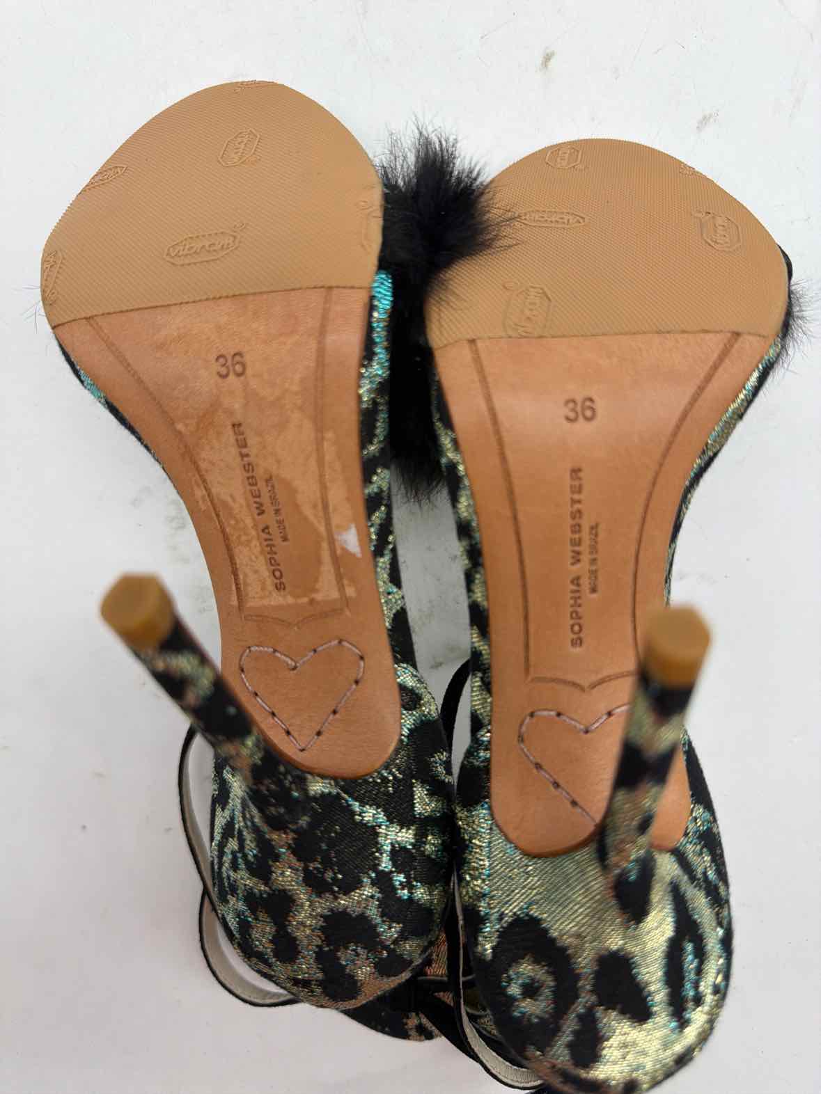 Pre-Owned Sophia Webster Black Size 6 Ankle Strap Heels | True Fashionistas.