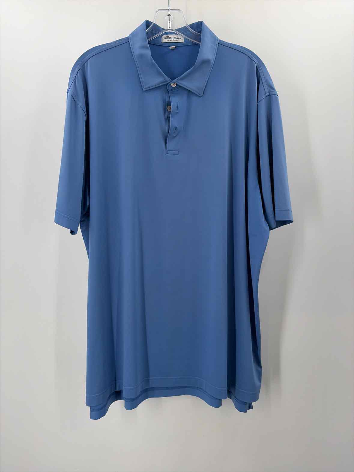 Peter Millar Blue Size XL Men's Polo Shirt | True Fashionistas.