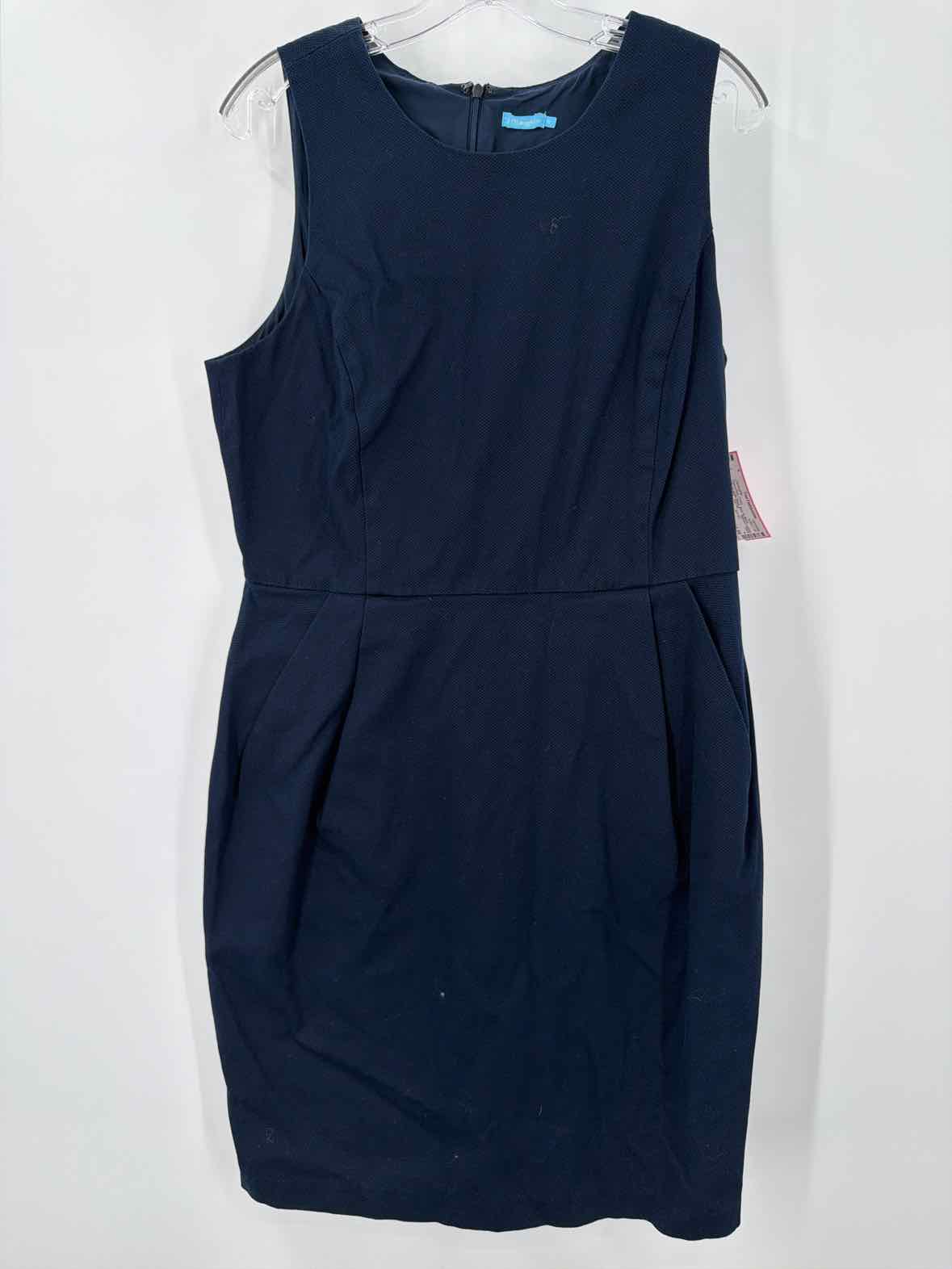 Pre-Owned J Mclaughlin Navy Size 14 Short Sleeveless Dress | True Fashionistas.