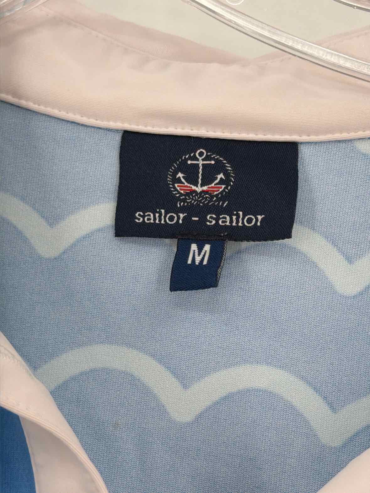 Pre-Owned Sailor Sailor Blue Size Medium Short Long Sleeve Dress | True Fashionistas.