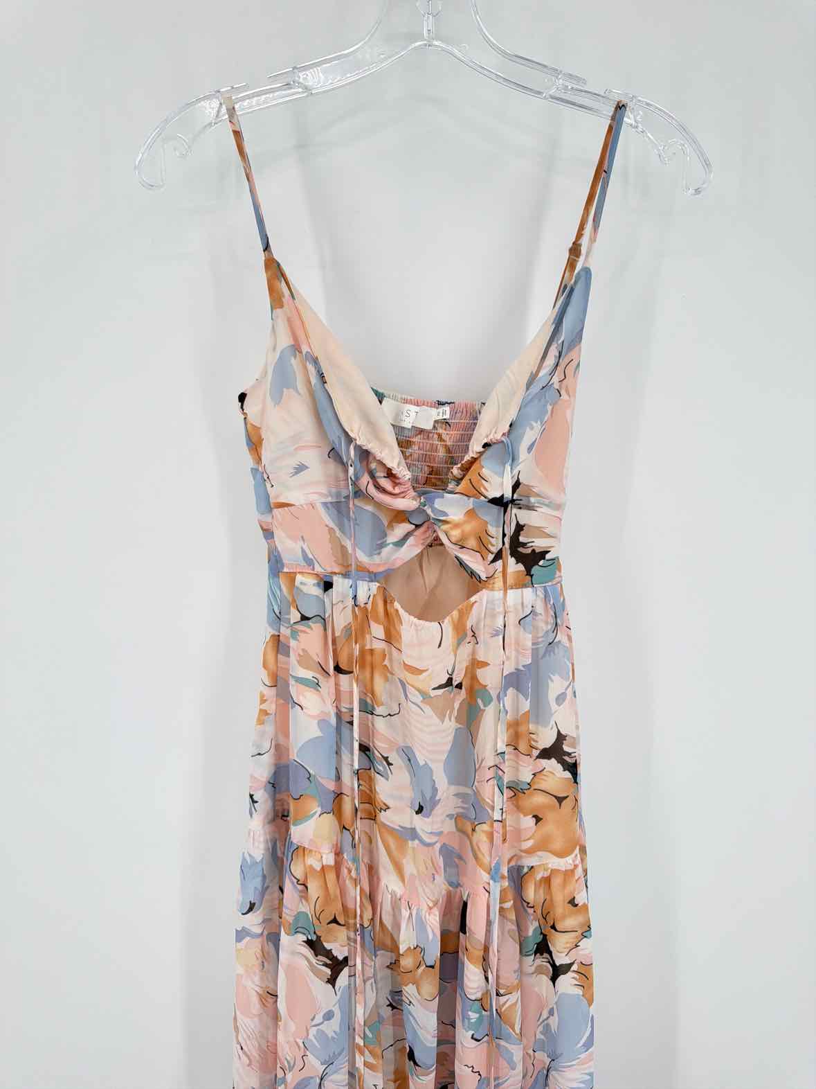 Pre-Owned ASTR Pink Size XS Long Sleeveless Dress | True Fashionistas.