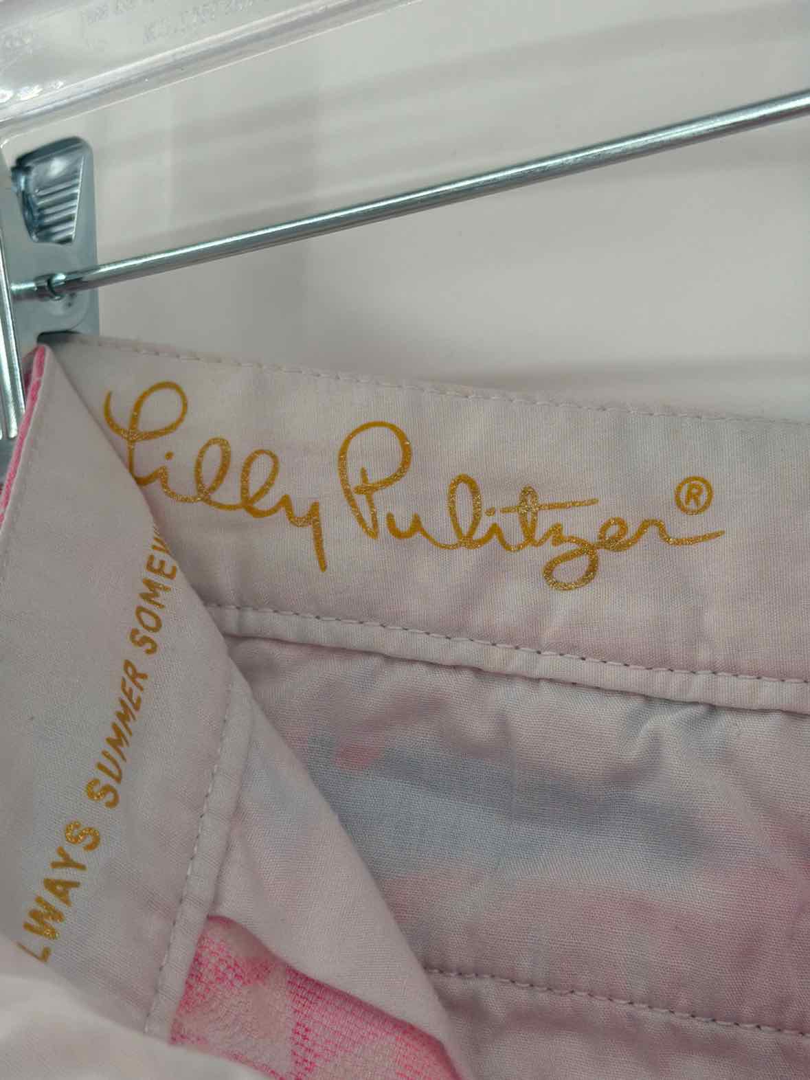 Pre-Owned Lilly Pulitzer Pink Size 0 Buttercup Printed Shorts | True Fashionistas.