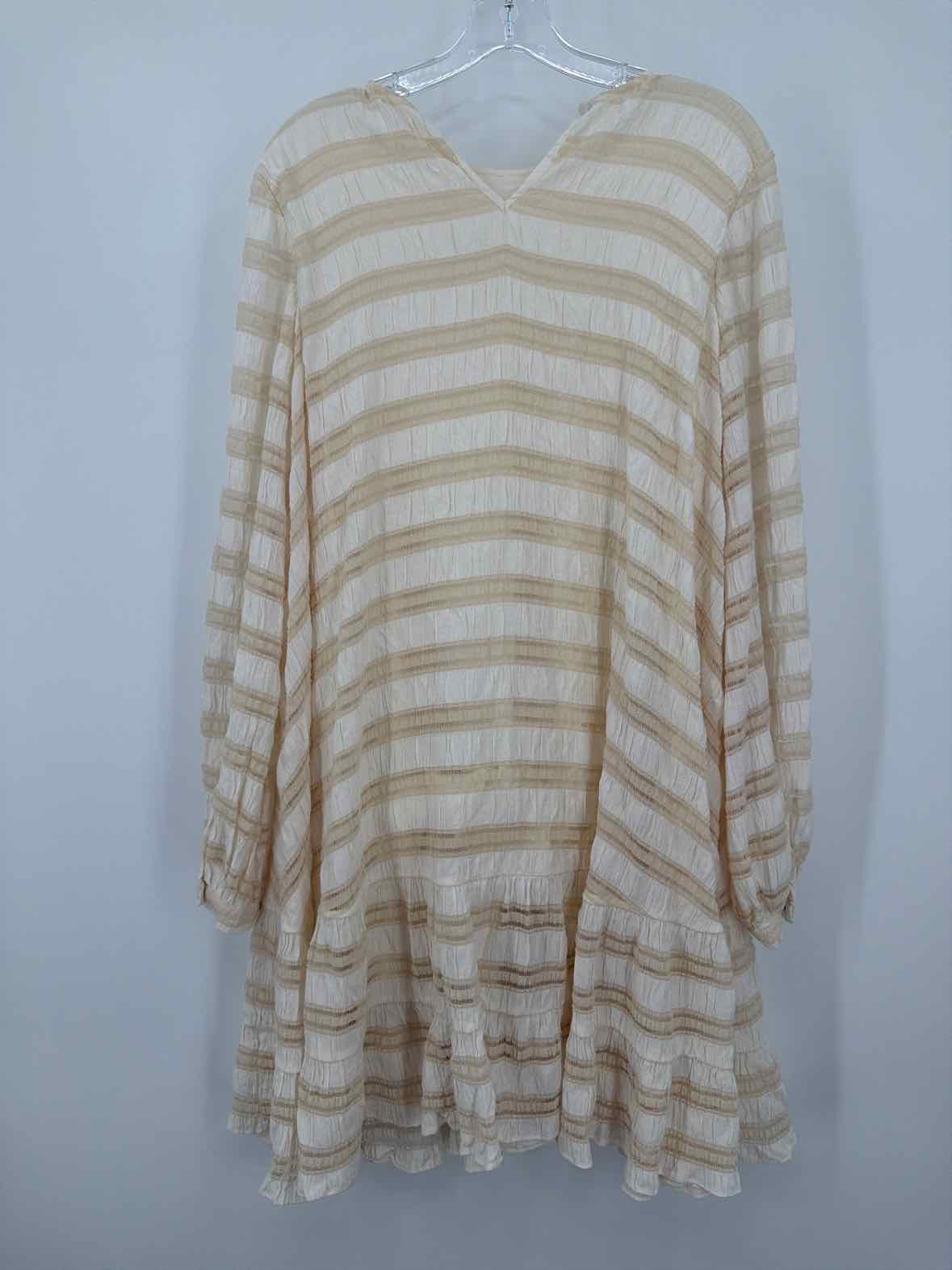 Pre-Owned Anine Bing Ivory Size Small Short Long Sleeve Dress | True Fashionistas.