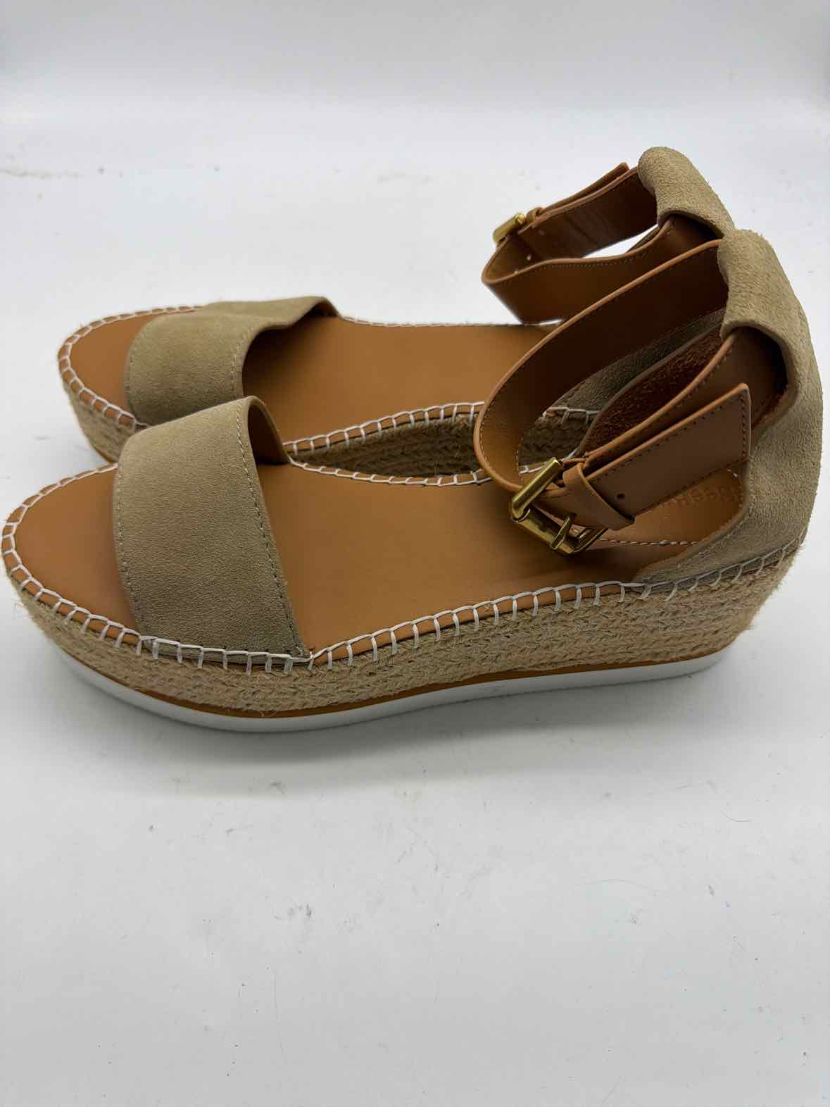 Pre-Owned See By Chloe Tan Size 11 Espadrille Sandals | True Fashionistas.