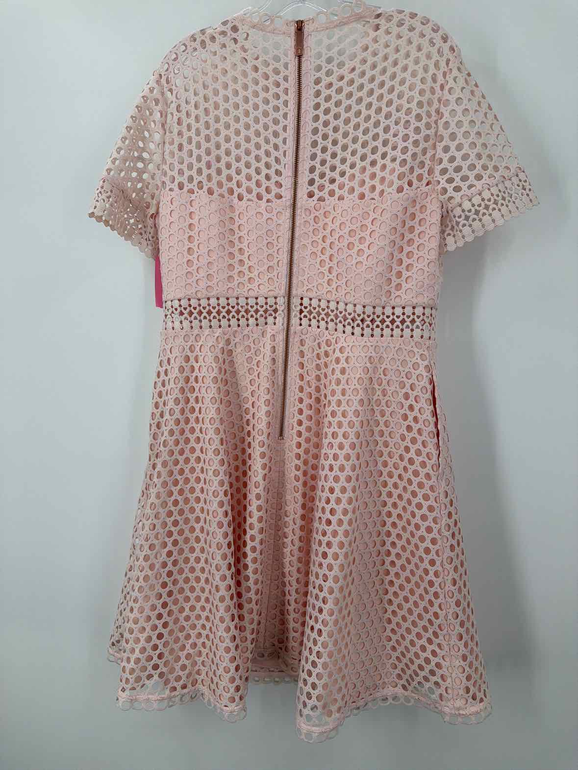 Pre-Owned Ted Baker Pink Size 5/12 Short Short Sleeve Dress | True Fashionistas.