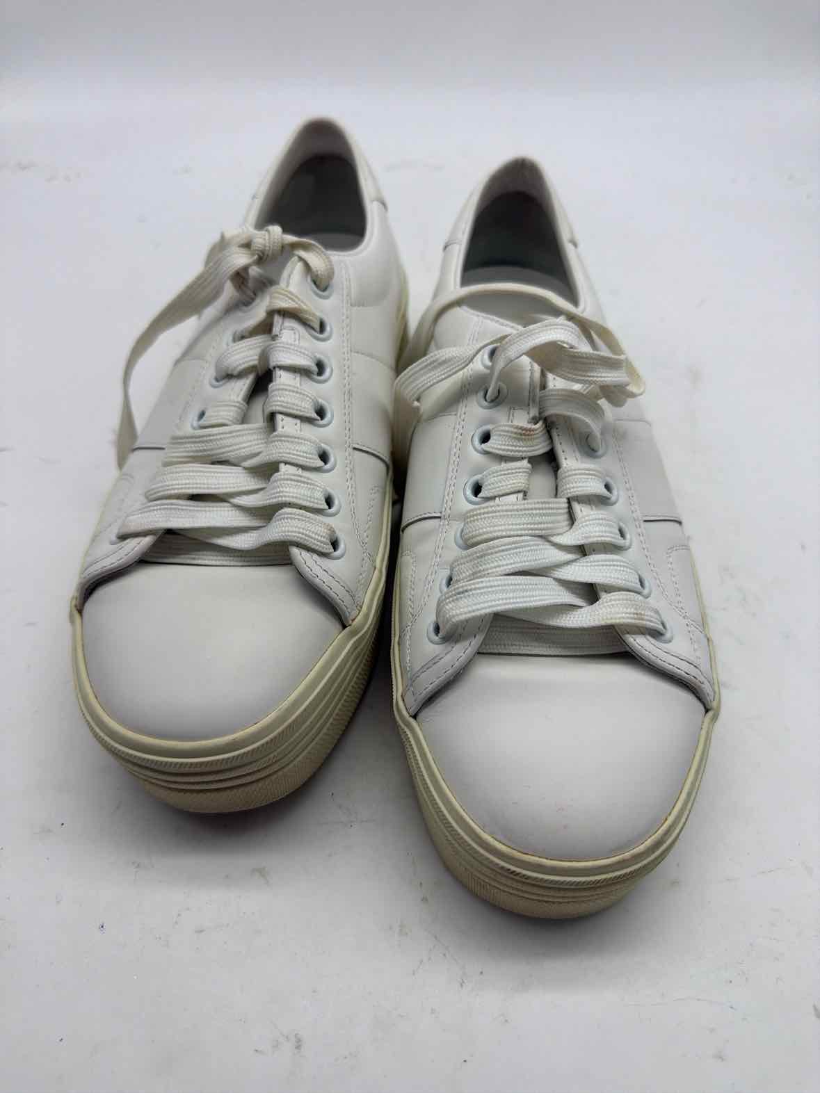 Pre-Owned Saint Laurent White Size 8.5 Fashion Sneaker Athletic Shoes | True Fashionistas.