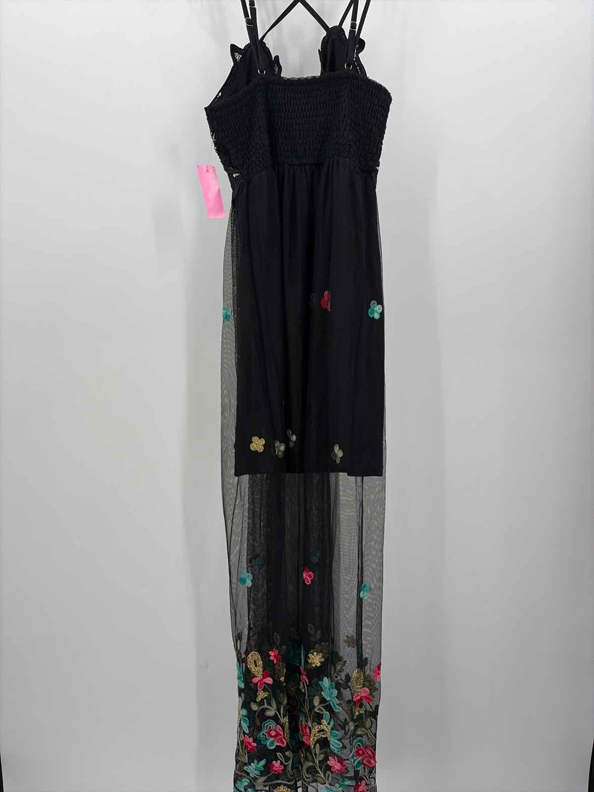 Pre-Owned Rebellion Again Black Size Small Maxi Sleeveless Dress | True Fashionistas.