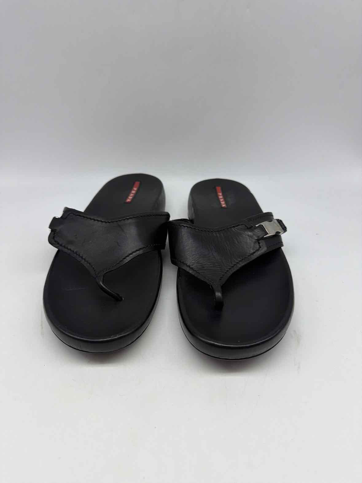 Pre-Owned Prada Black Size 39.5 Slingback Heels | True Fashionistas.