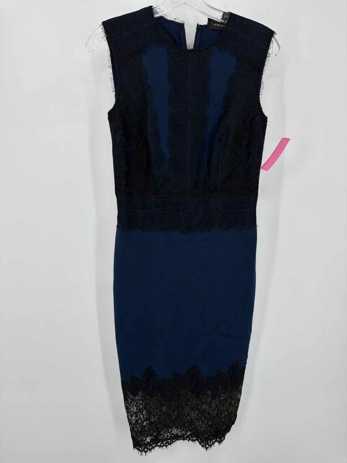 Pre-Owned Tadashi Shoji Navy Size 4 Cocktail Short Sleeveless Dress | True Fashionistas.