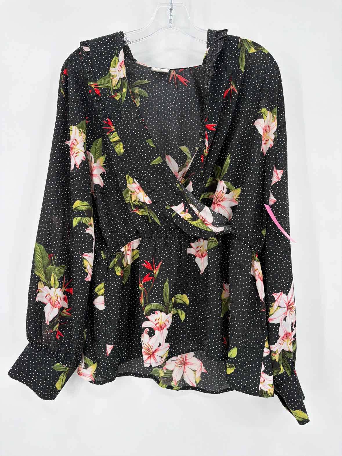 Pre-Owned Pleione Black Size XL Blouse | True Fashionistas.