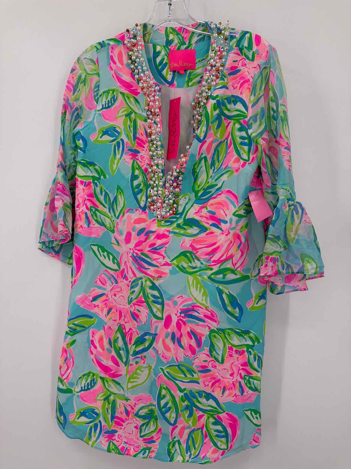 Pre-Owned Lilly Pulitzer Blue Size XS Short Long Sleeve Dress | True Fashionistas.