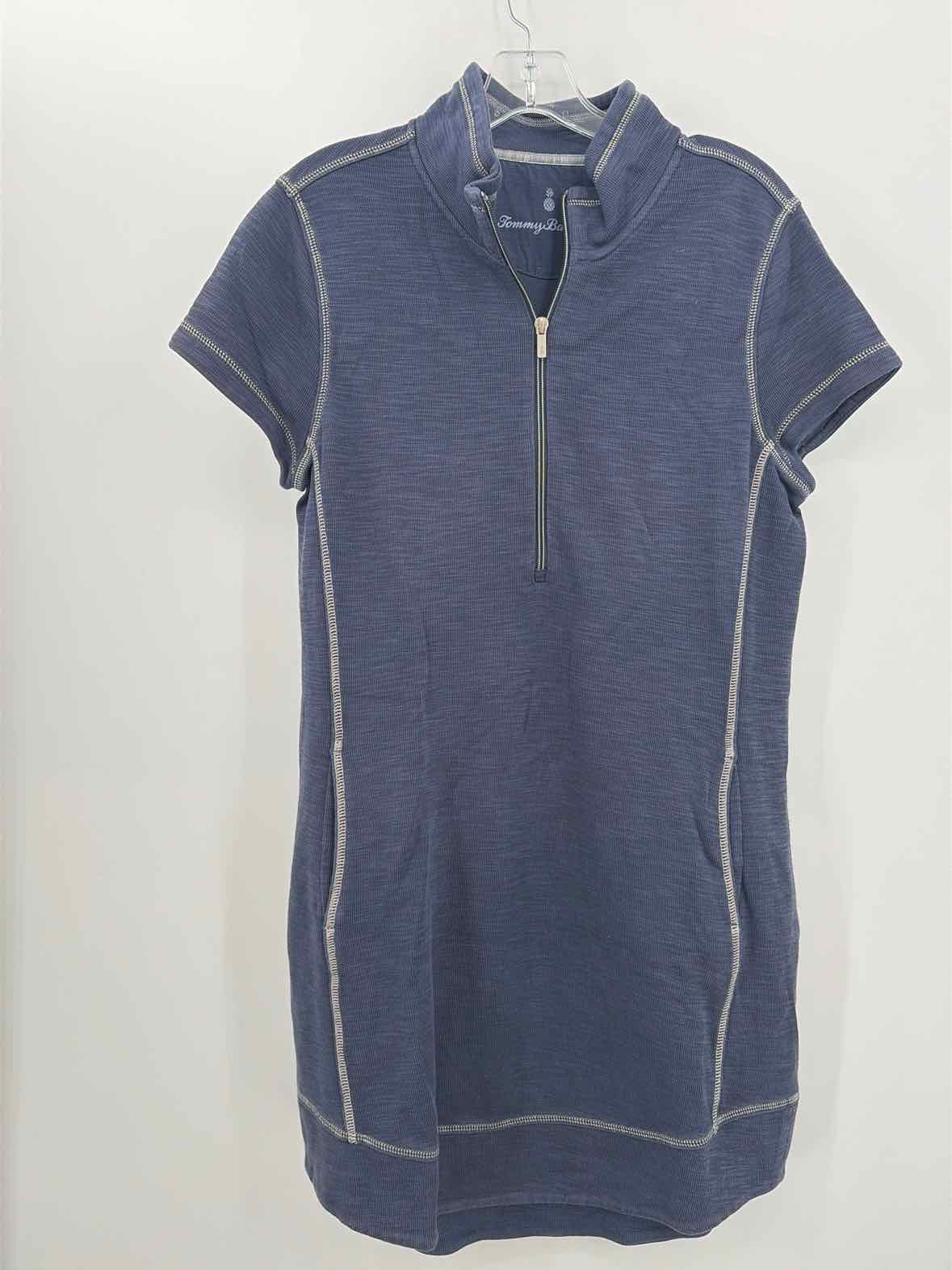 Tommy Bahama Navy Size Medium Knee Length Short Sleeve Dress | True Fashionistas.