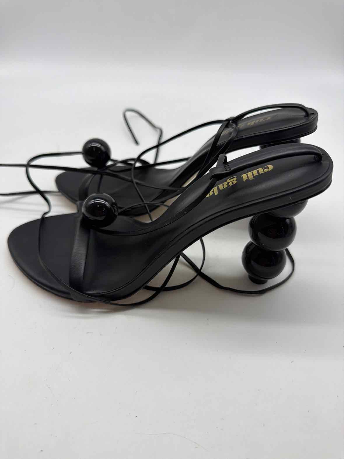 Pre-Owned Cult Gaia Black Size 36.5 Strappy Heels | True Fashionistas.