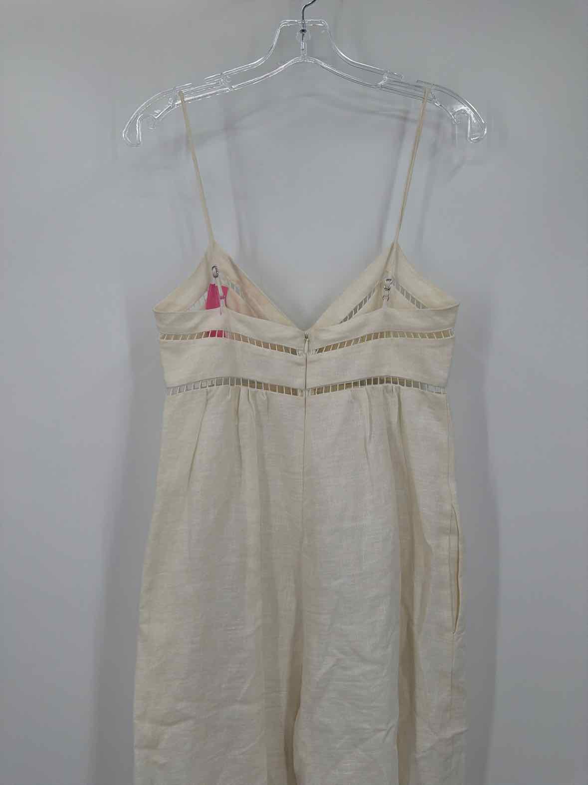 Pre-Owned Zimmermann Ivory Size 0/2 Sleeveless Jumpsuit | True Fashionistas.