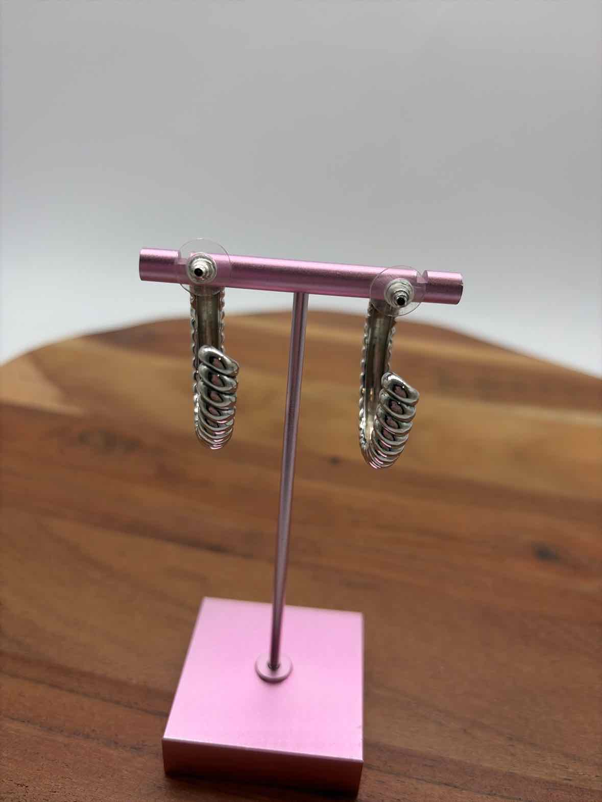 Luv Aj Silver Rope Hoop Earrings | True Fashionistas.