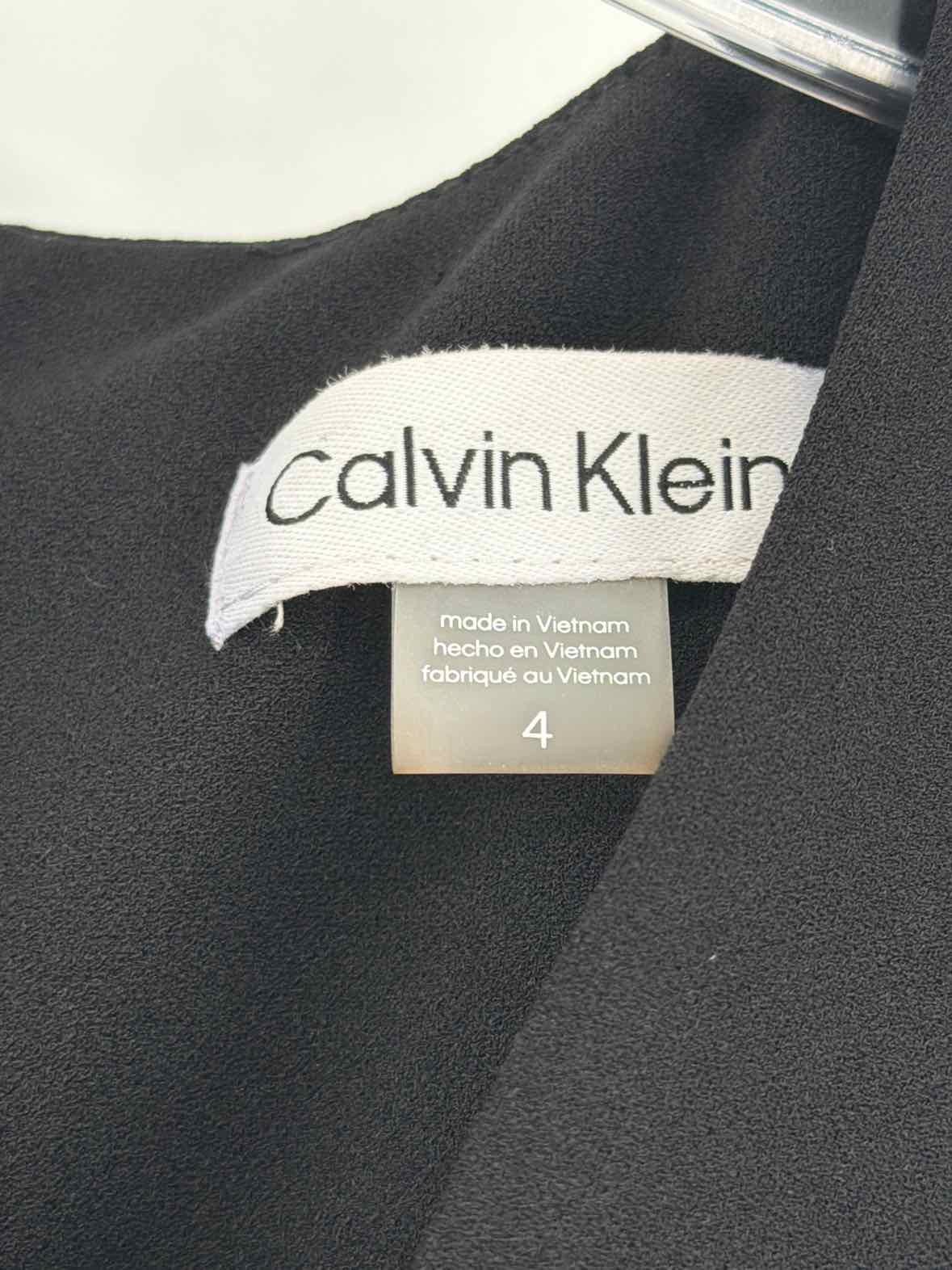 Pre-Owned Calvin Klein Black Size 4 Sleeveless Jumpsuit | True Fashionistas.
