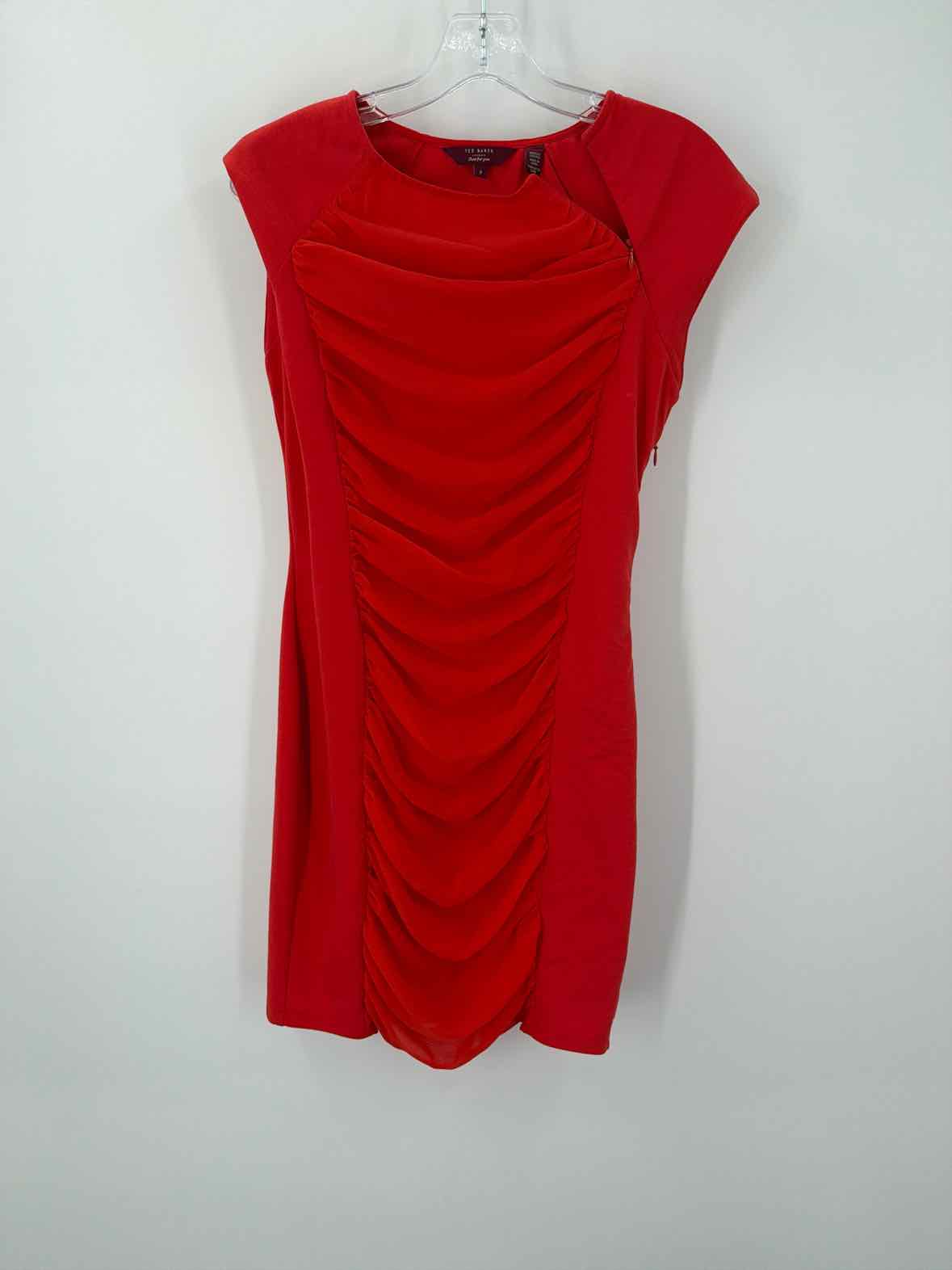 Pre-Owned Ted Baker Red Size 2/4 Short Sleeveless Dress | True Fashionistas.