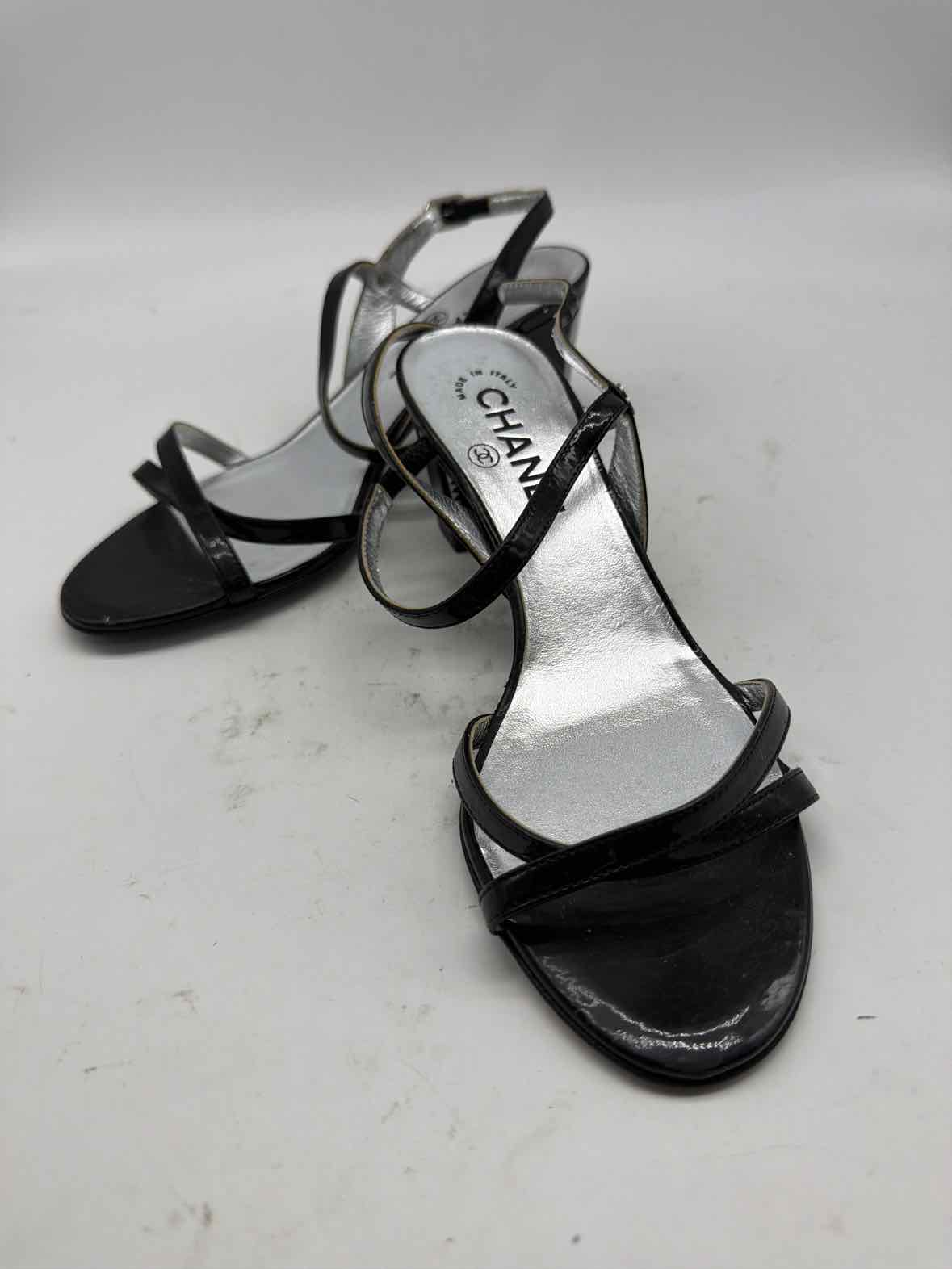 Pre-Owned Chanel Black Size 6.5 Slingback Heels | True Fashionistas.