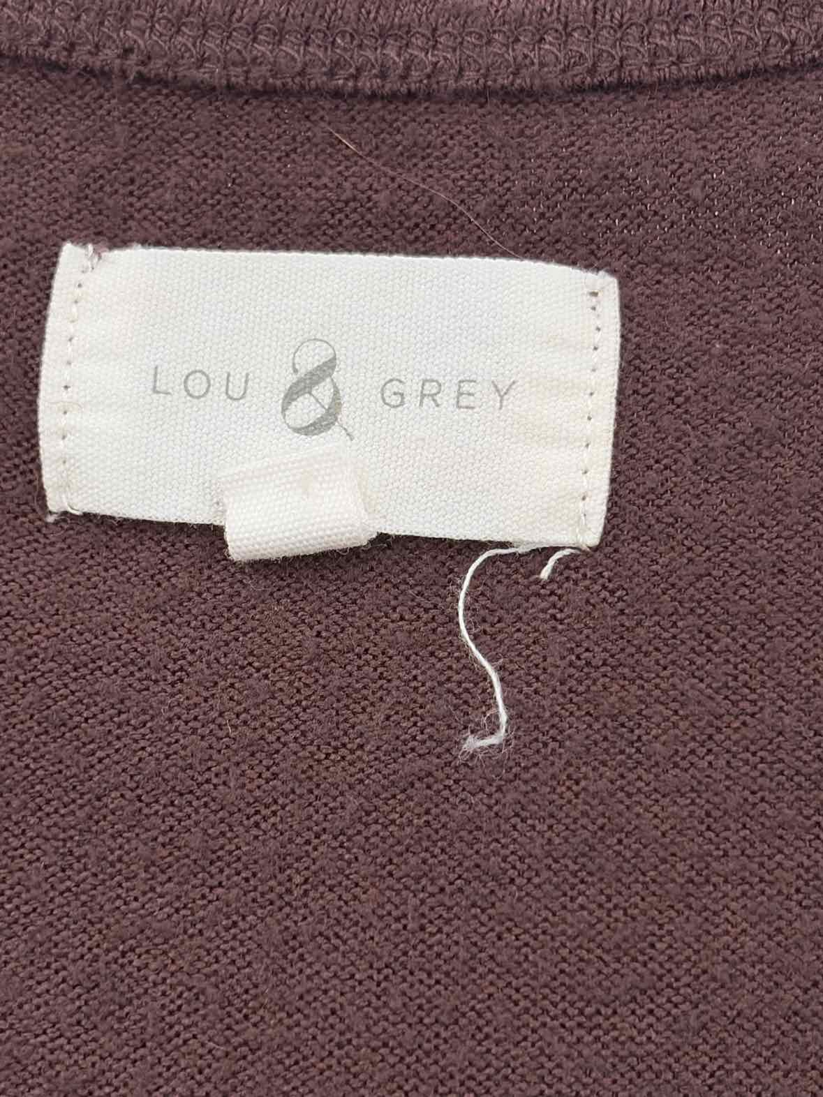 Pre-Owned Lou & Grey Brown Size Large Button Down Sweater | True Fashionistas.