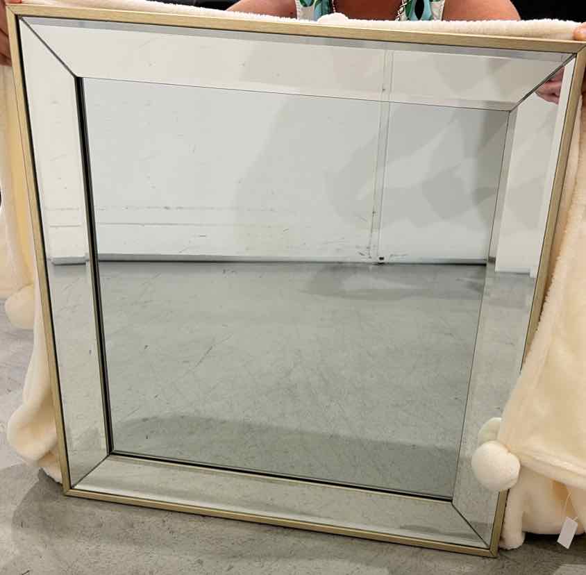 Champagne Frame Square Mirror | True Fashionistas.