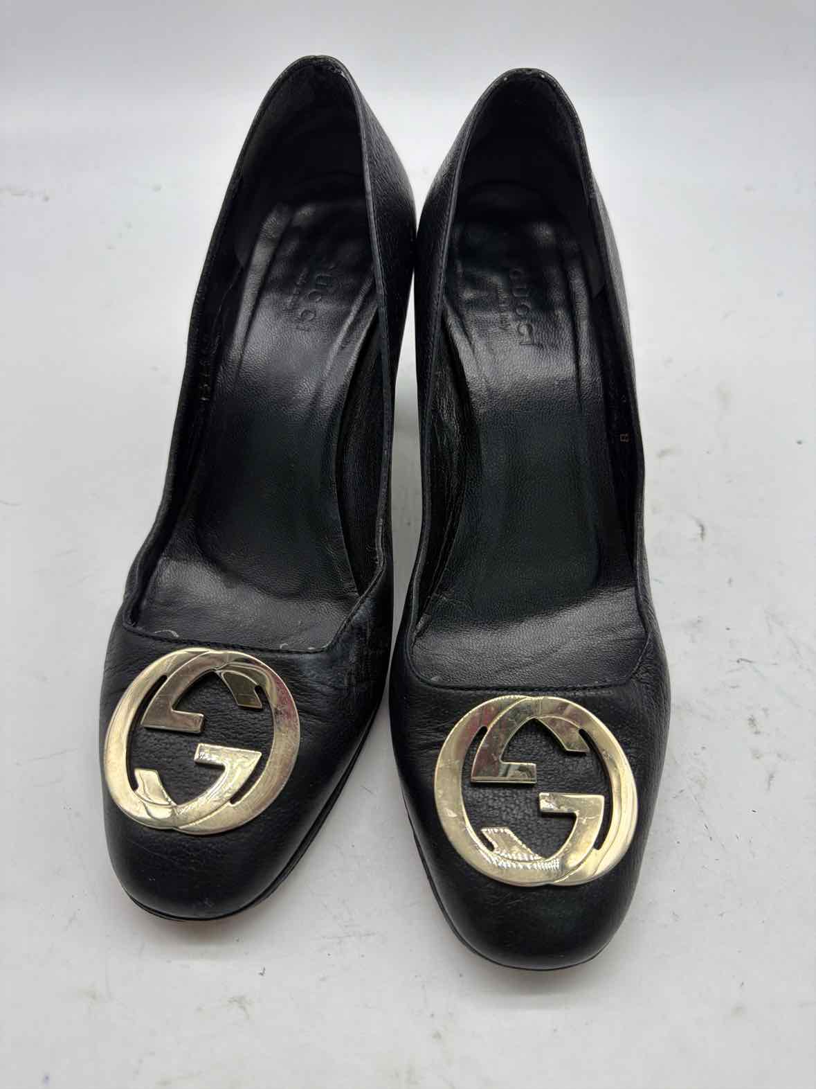Pre-Owned Gucci Black Size 6 Block Heel Heels | True Fashionistas.