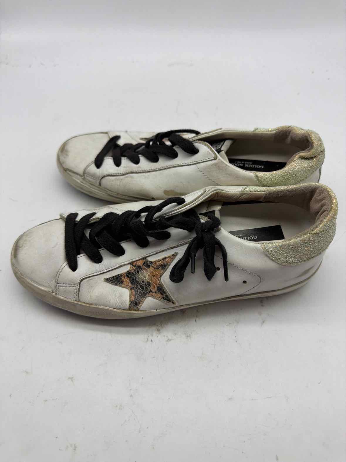 Pre-Owned Golden Goose White Size 7 Fashion Sneaker Athletic Shoes | True Fashionistas.
