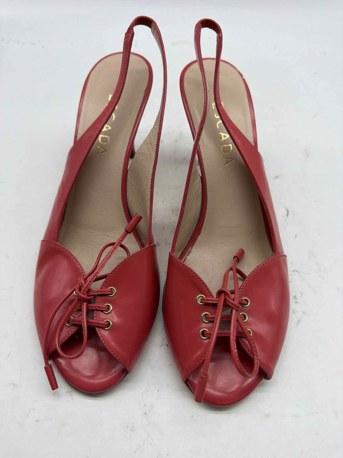 Pre-Owned Escada Pink Size 8 Slingback Heels | True Fashionistas.