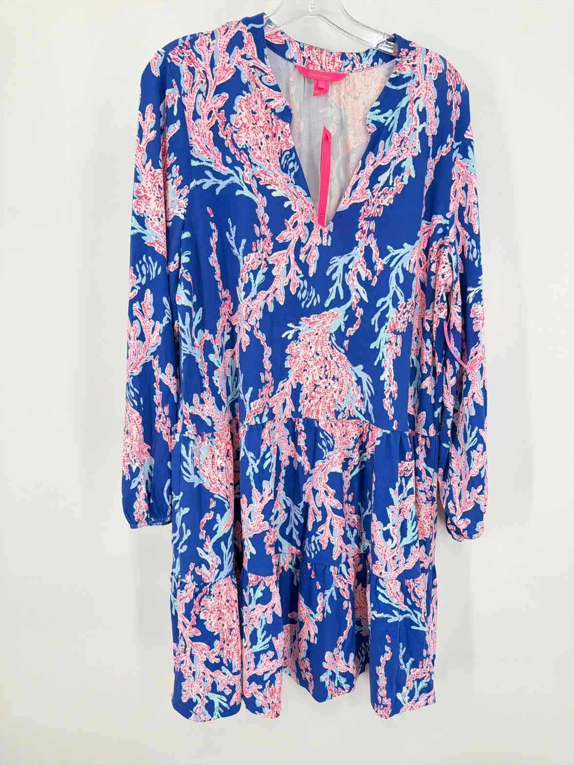 Pre-Owned Lilly Pulitzer Blue Size XL Short Long Sleeve Dress | True Fashionistas.