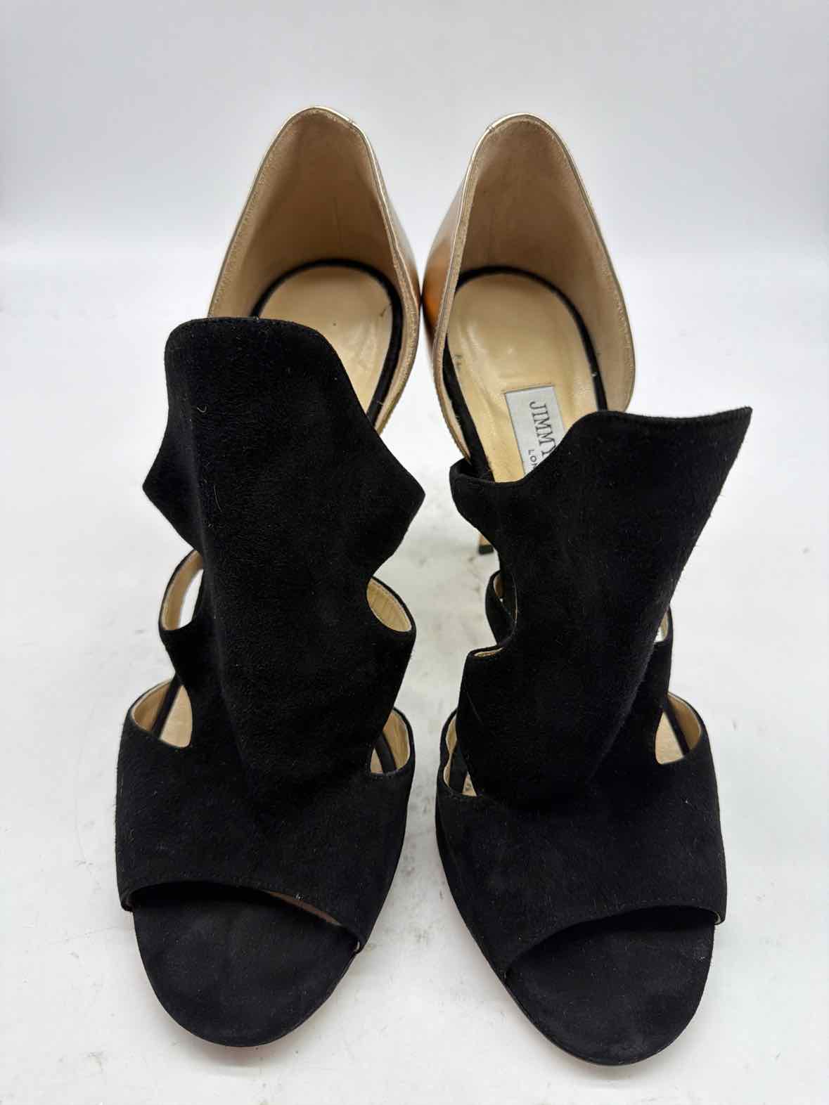 Pre-Owned Jimmy Choo Black Size 12 Strappy Heels | True Fashionistas.