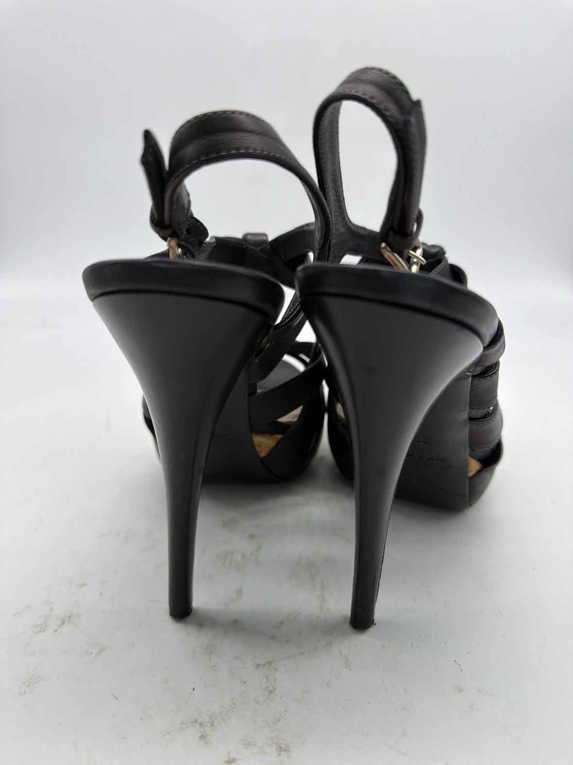 Pre-Owned Miu Miu Black Size 9 Strappy Heels | True Fashionistas.