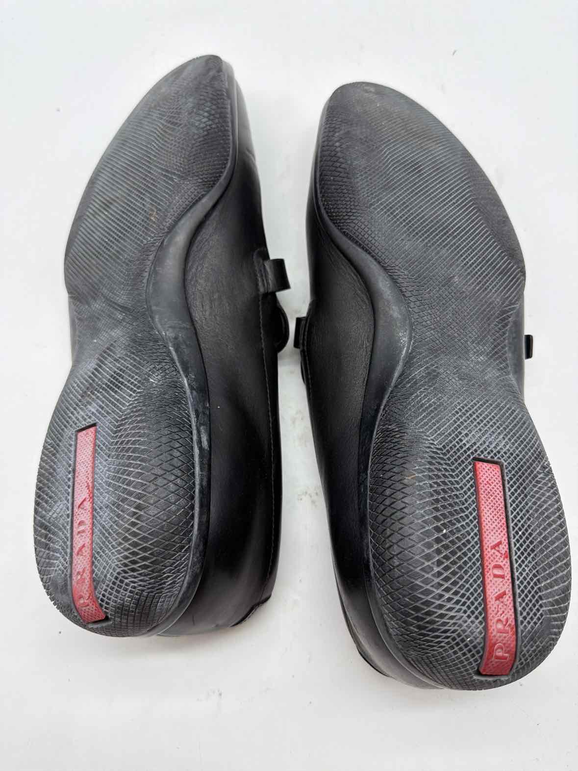 Pre-Owned Prada Black 8.5 Slip On Men's Dress Shoes | True Fashionistas.