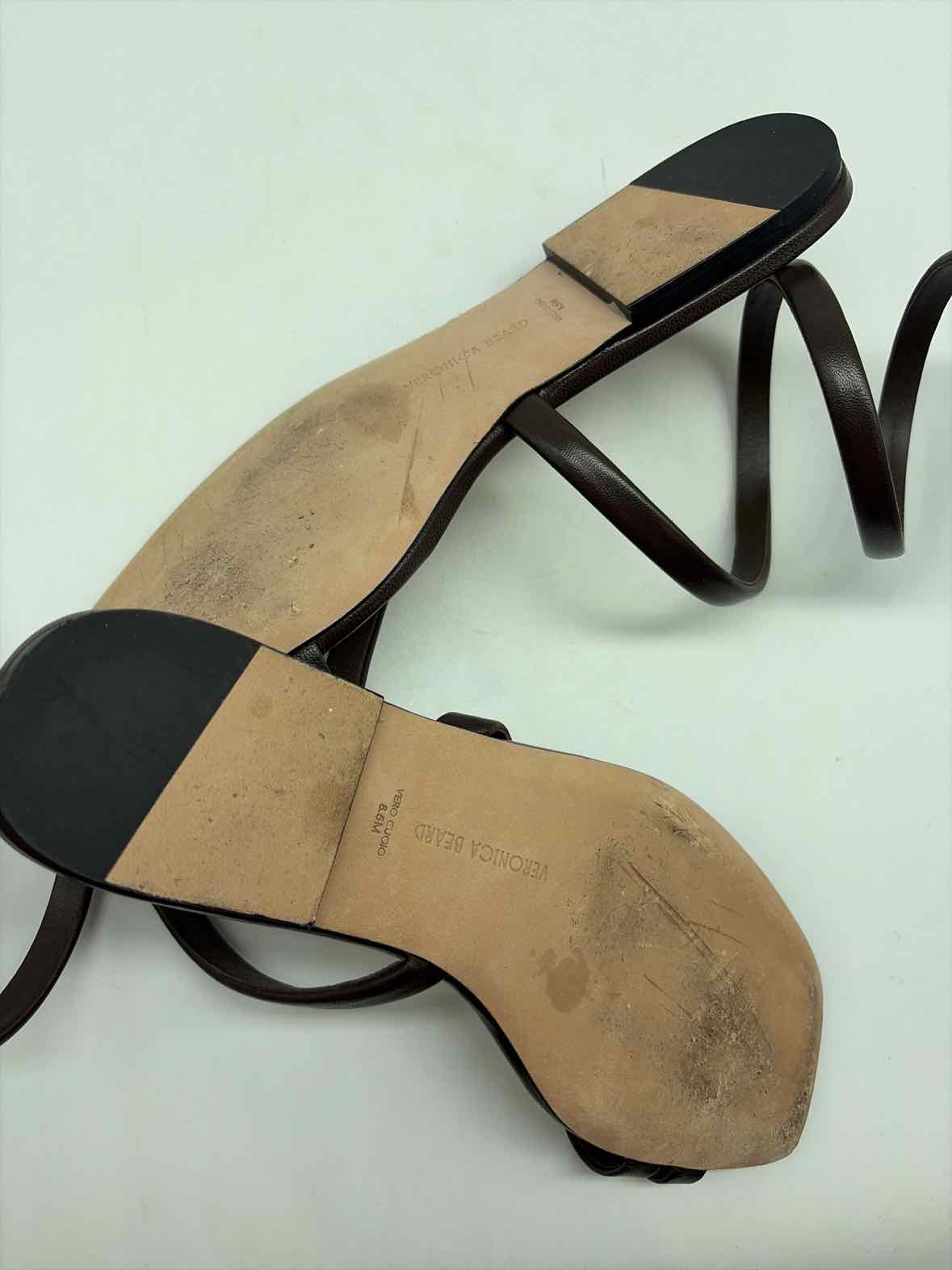 Pre-Owned Veronica Beard Brown Size 8.5M Strappy Sandals | True Fashionistas.