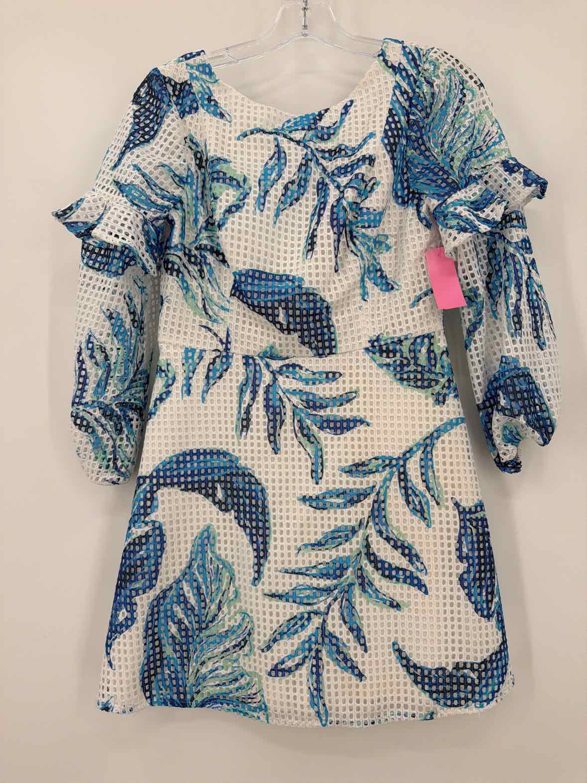 Pre-Owned Lilly Pulitzer White Size 2 Lace Short Long Sleeve Dress | True Fashionistas.