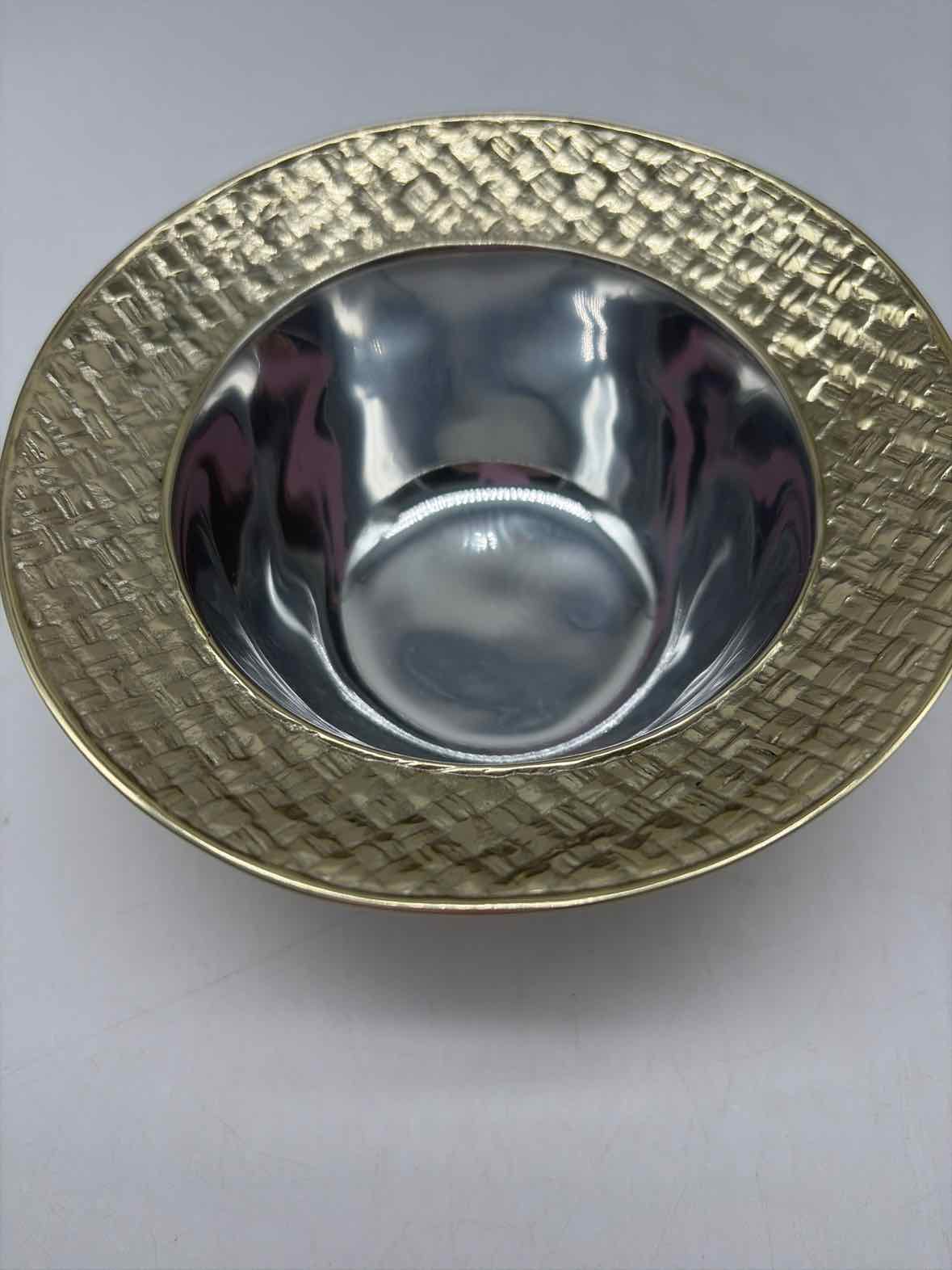 Beatriz Ball Silver & Gold Dip Metal Bowl | True Fashionistas.