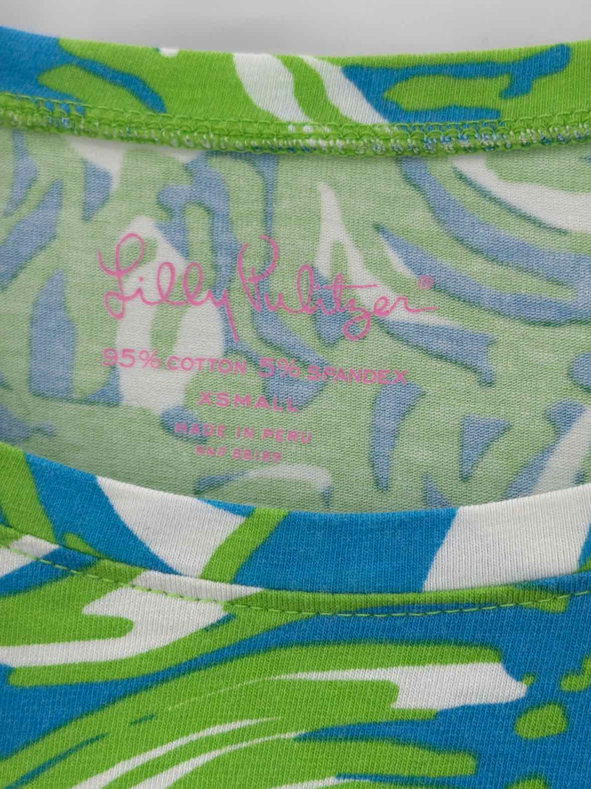 Pre-Owned Lilly Pulitzer Green Size XS T-shirt | True Fashionistas.