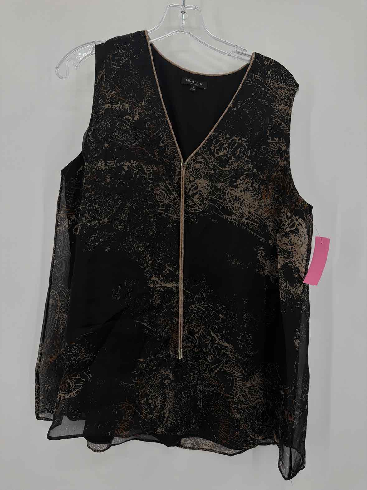 Pre-Owned Lafayette 148 Black Size Large Tank Top | True Fashionistas.