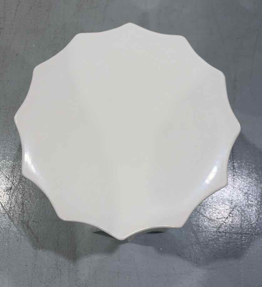 Made Goods White Textured Ceramic Stool | True Fashionistas.