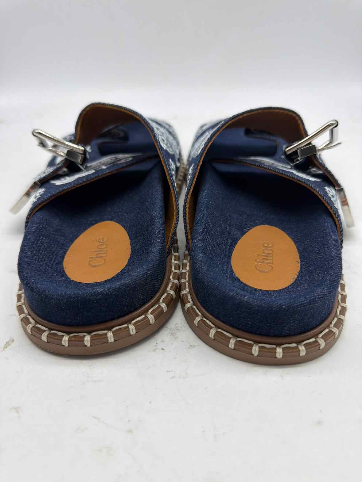 Pre-Owned Chloe Blue Size 11 Slide Sandals | True Fashionistas.