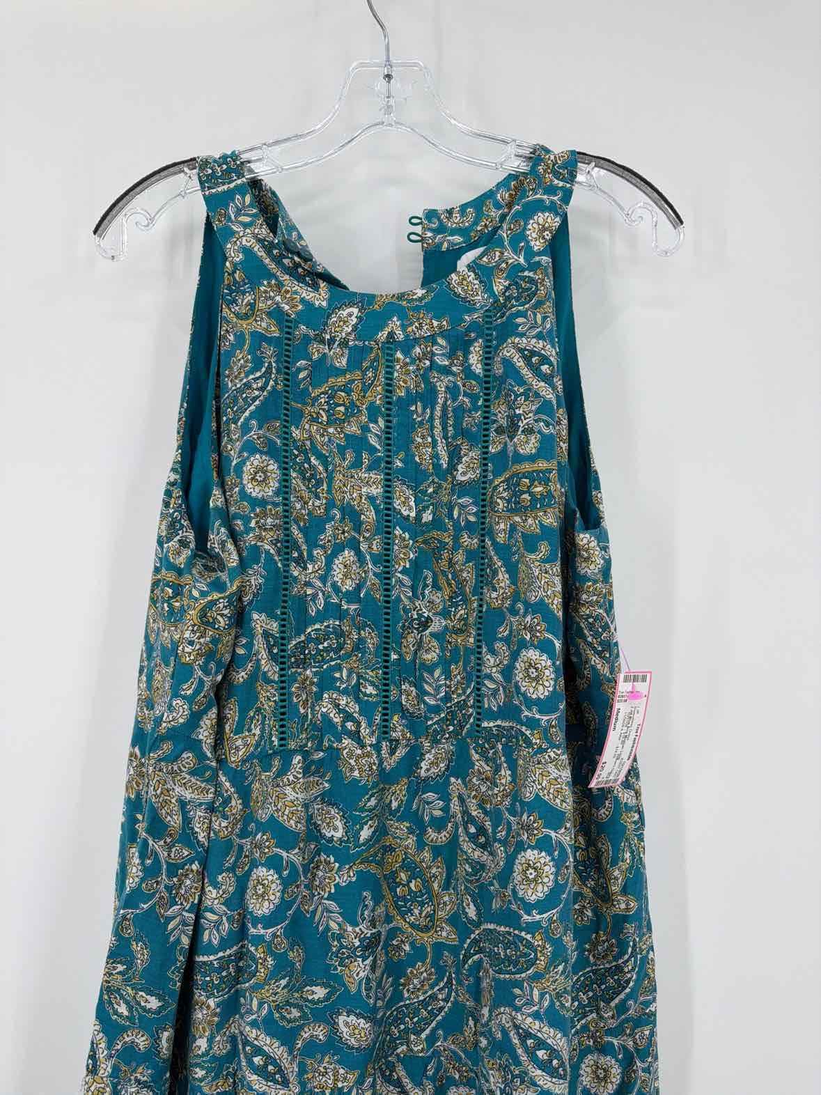 Pre-Owned J Jill Blue Size Medium Long Sleeveless Dress | True Fashionistas.