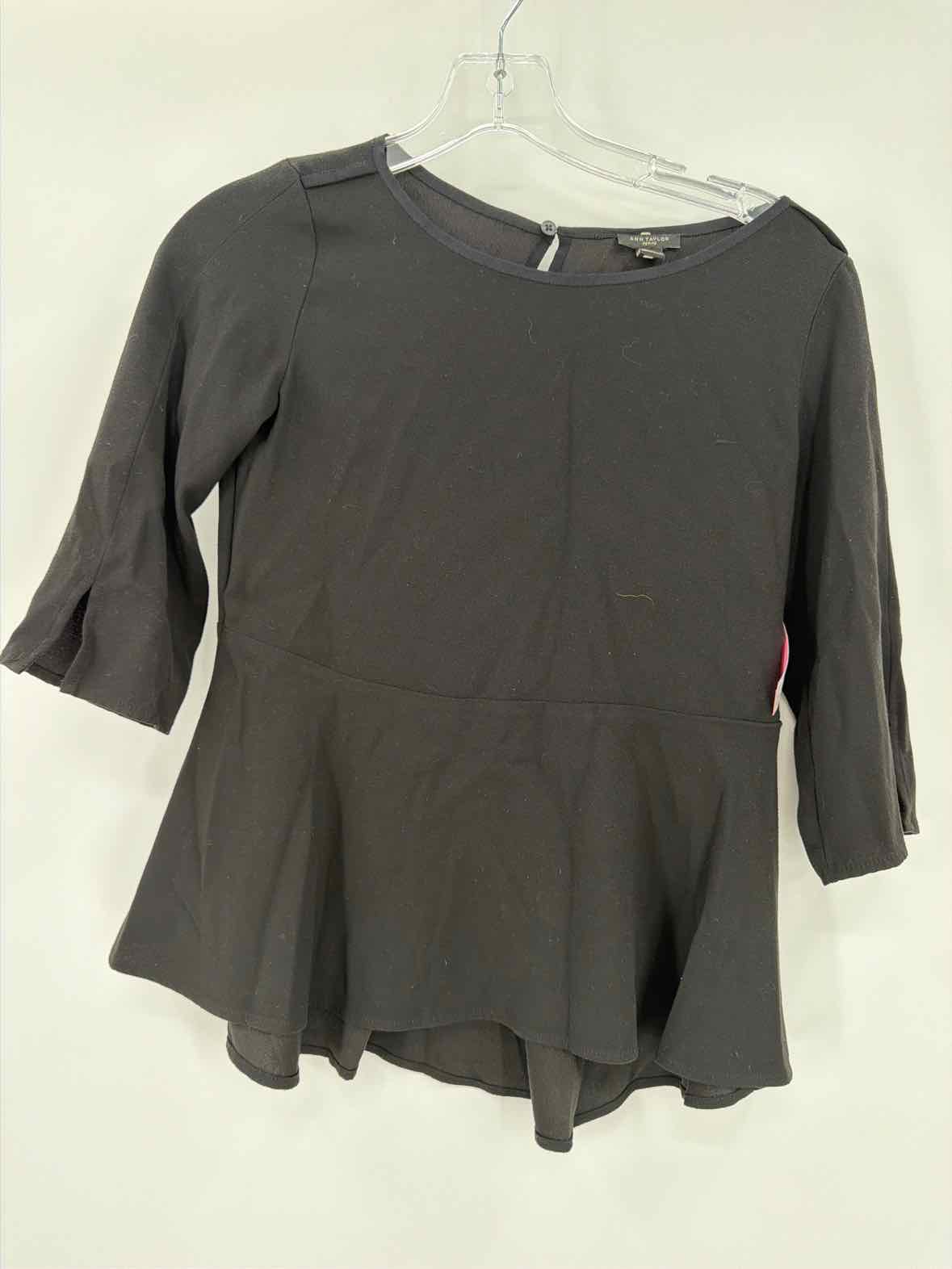 Pre-Owned Ann Taylor Black Size XXS Blouse | True Fashionistas.